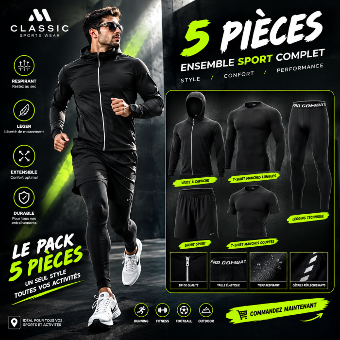 Pack Set Combo 5 Piece – Noir
