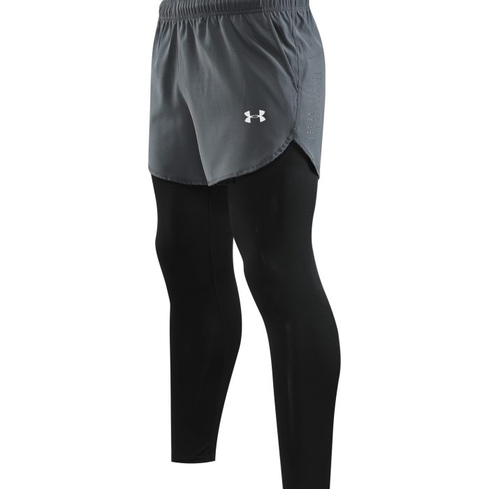 Short de Compression 2en1 Longues Under Armour - Gris