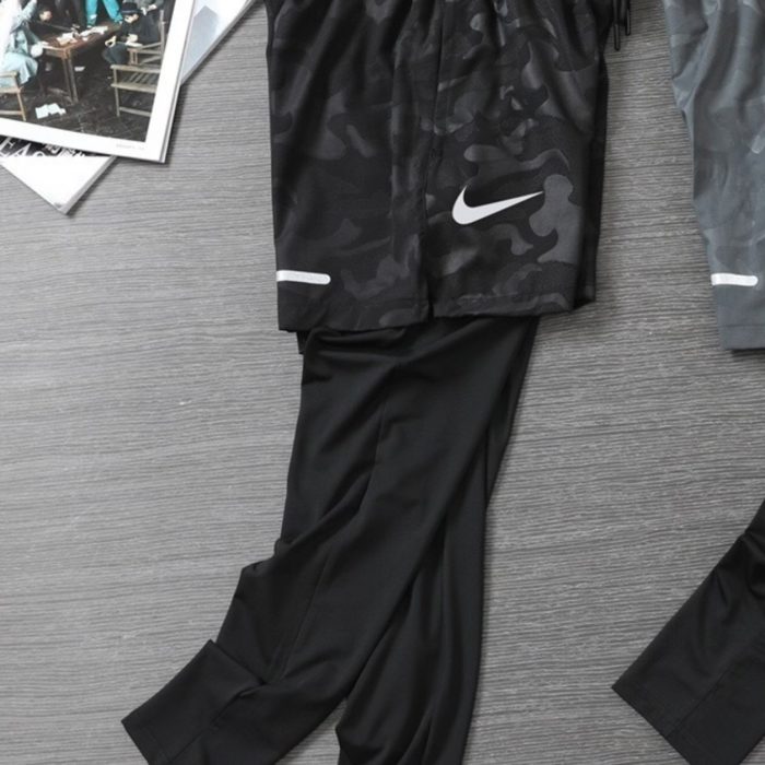 Short de Compression 2en1 Longues Nike - Noir/Motif