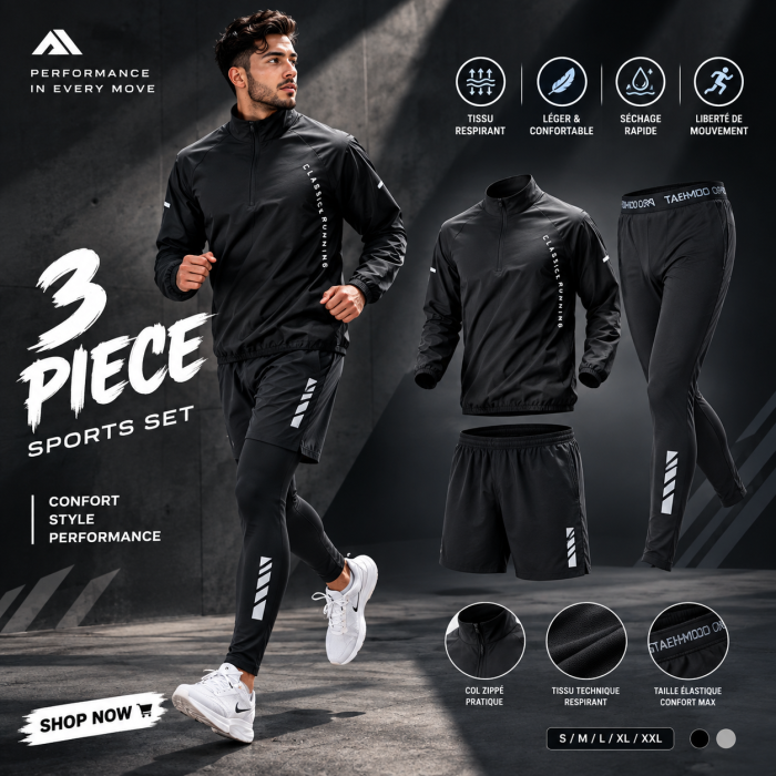 Pack Set Combo 3 Piece – Noir