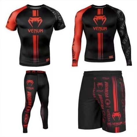 Ensemble 4pcs Venum – Noir/Rouge