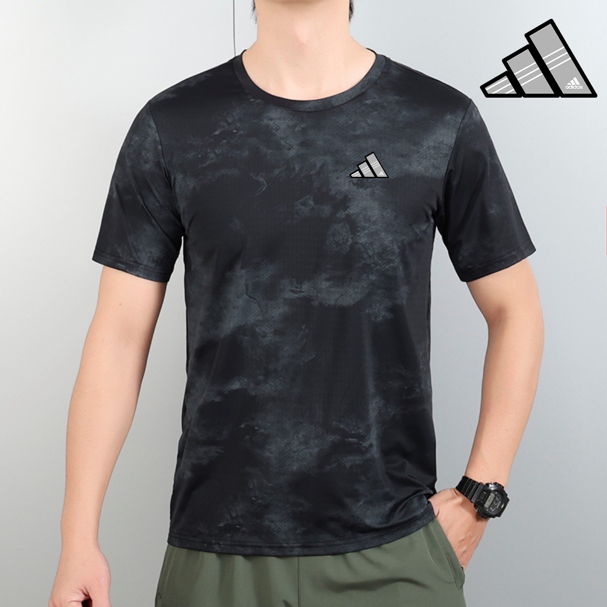 T-Shirt Adidas - Noir Motif C12