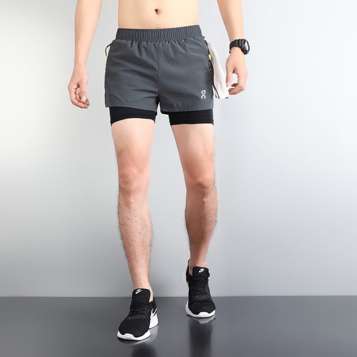 Short De Compression 2en1 On Cloud - Gris