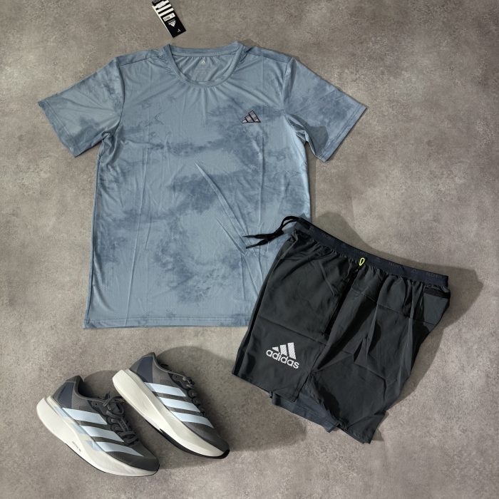Ensemble Running Adidas - Bleu/Vert