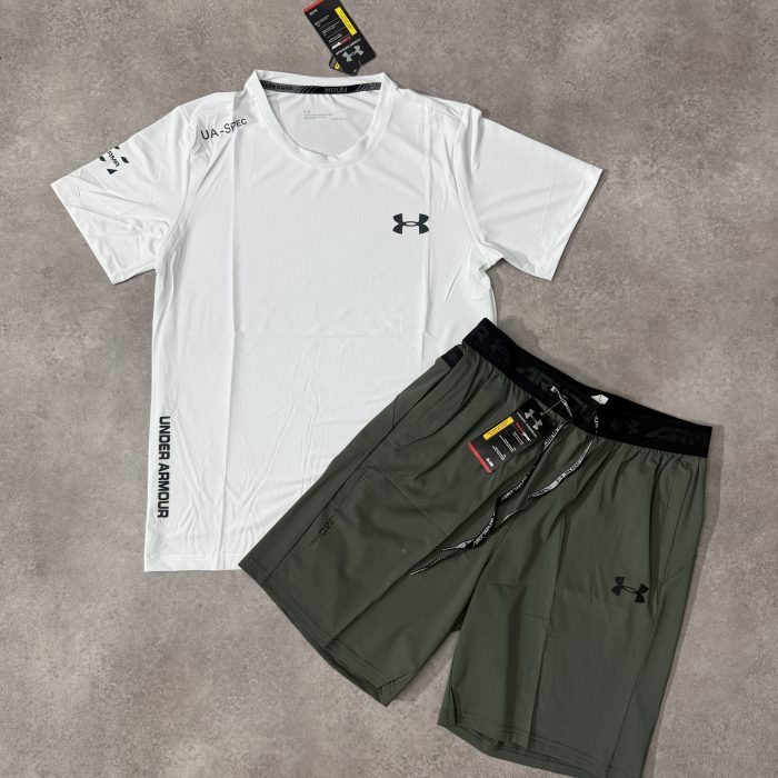 Ensemble Running Under Armour – BlancMagic/Vert