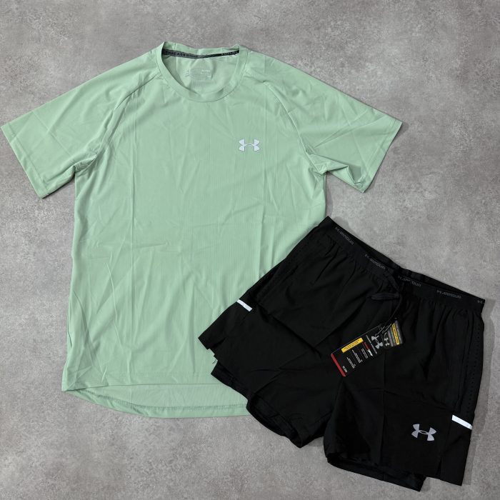 Ensemble Running Under Armour - Vert/Noir