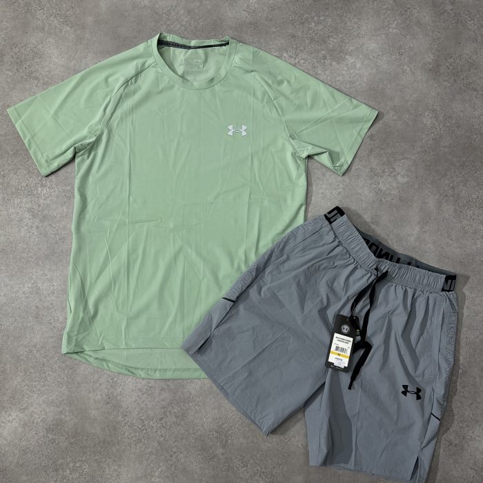Ensemble Running Under Armour - Vert/Gris