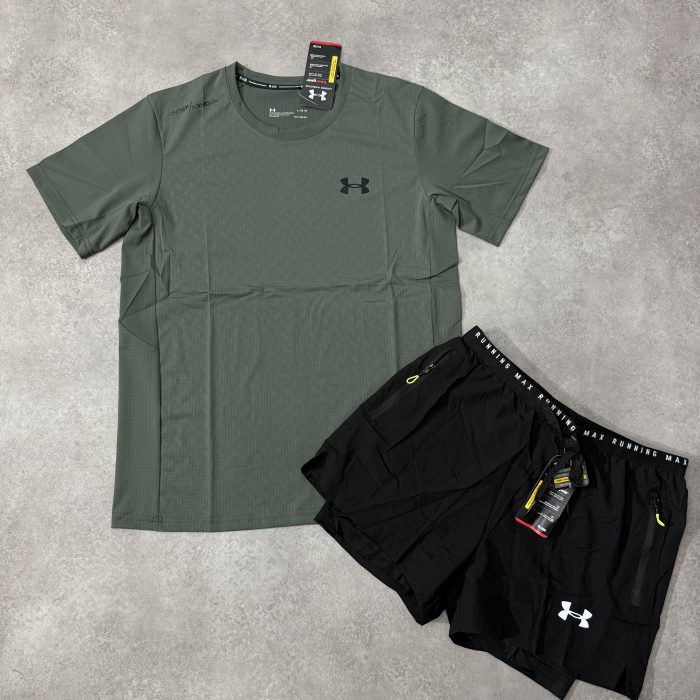 Ensemble Running Under Armour - VertOlive/Noir