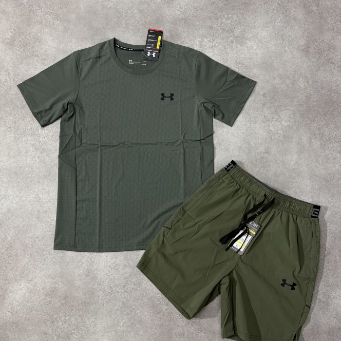 Ensemble Running Under Armour - VertOlive/Vert