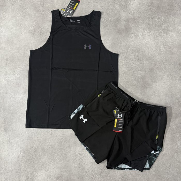 Ensemble Running Sans Manches Under Armour – NoirMagic/Noir