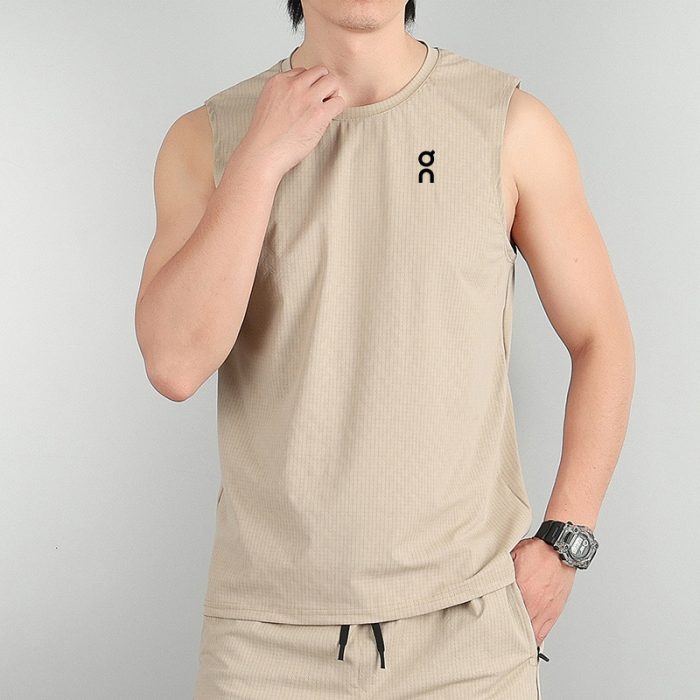 T-Shirt On Cloud Sans Manche – Beige