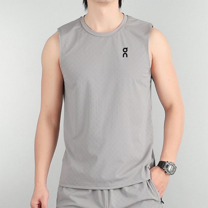 T-Shirt On Cloud Sans Manche – Gris