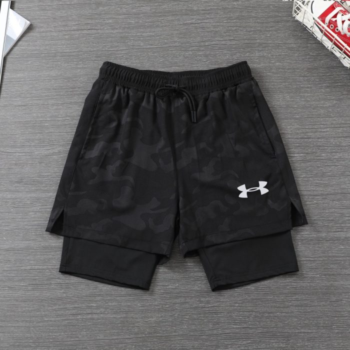 Short De Compression 2 en 1 Under Armour – Noir Motif