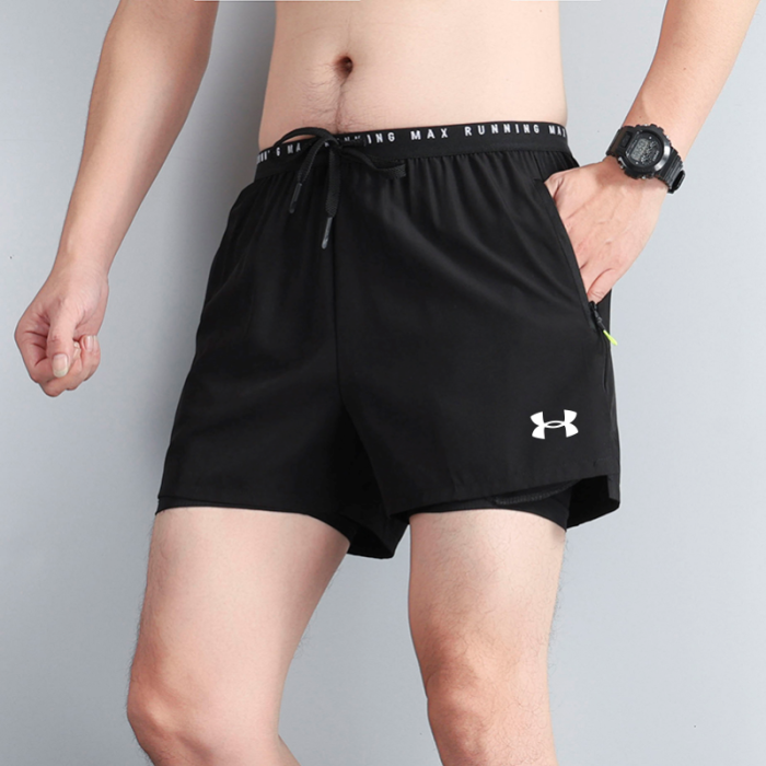 Short De Compression 2 en 1 Under Armour – Noir