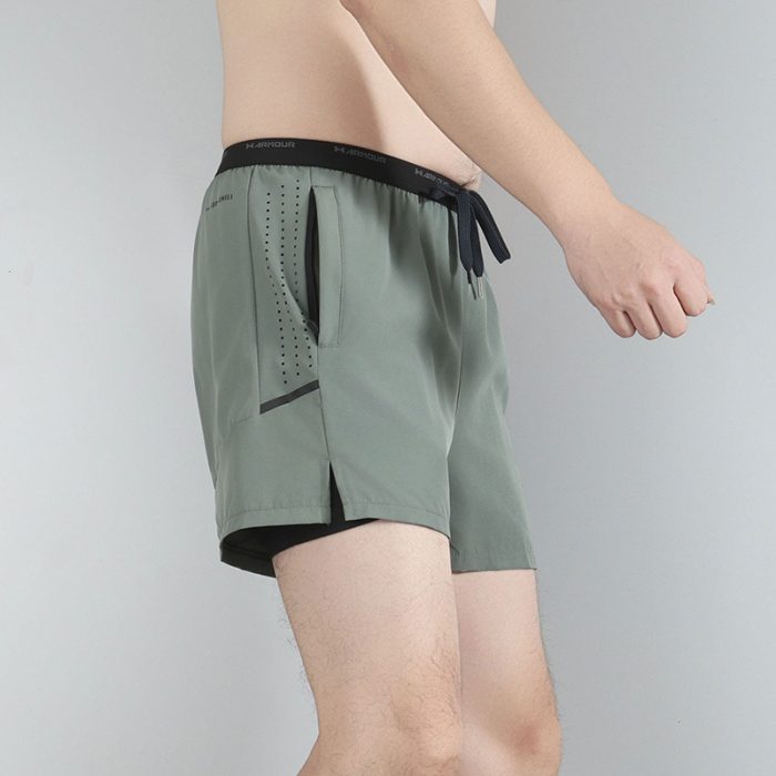 Short De Compression 2 en 1 Under Armour – Vert